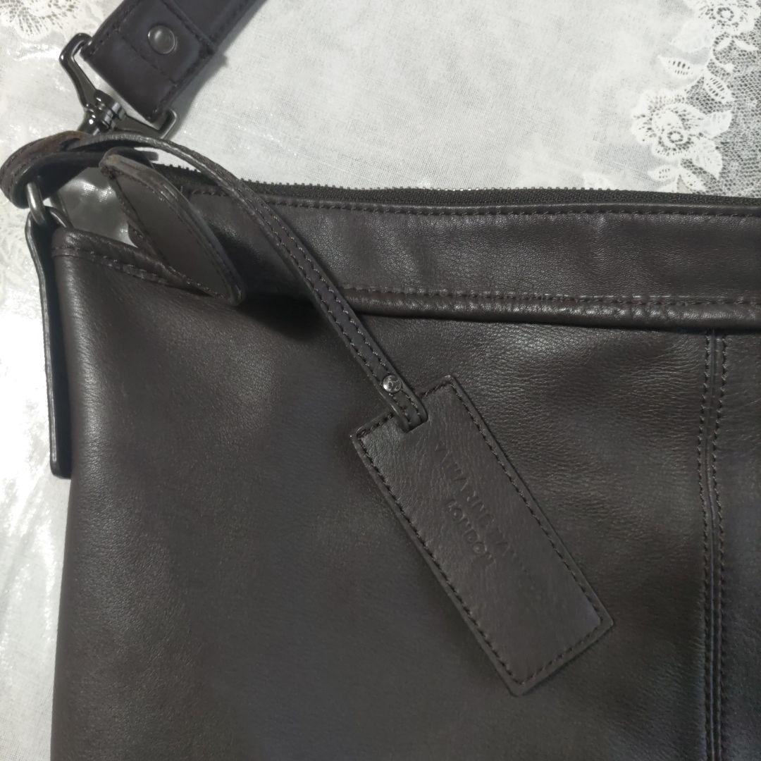 レザー ショルダーバッグKATHARINE HAMNETT