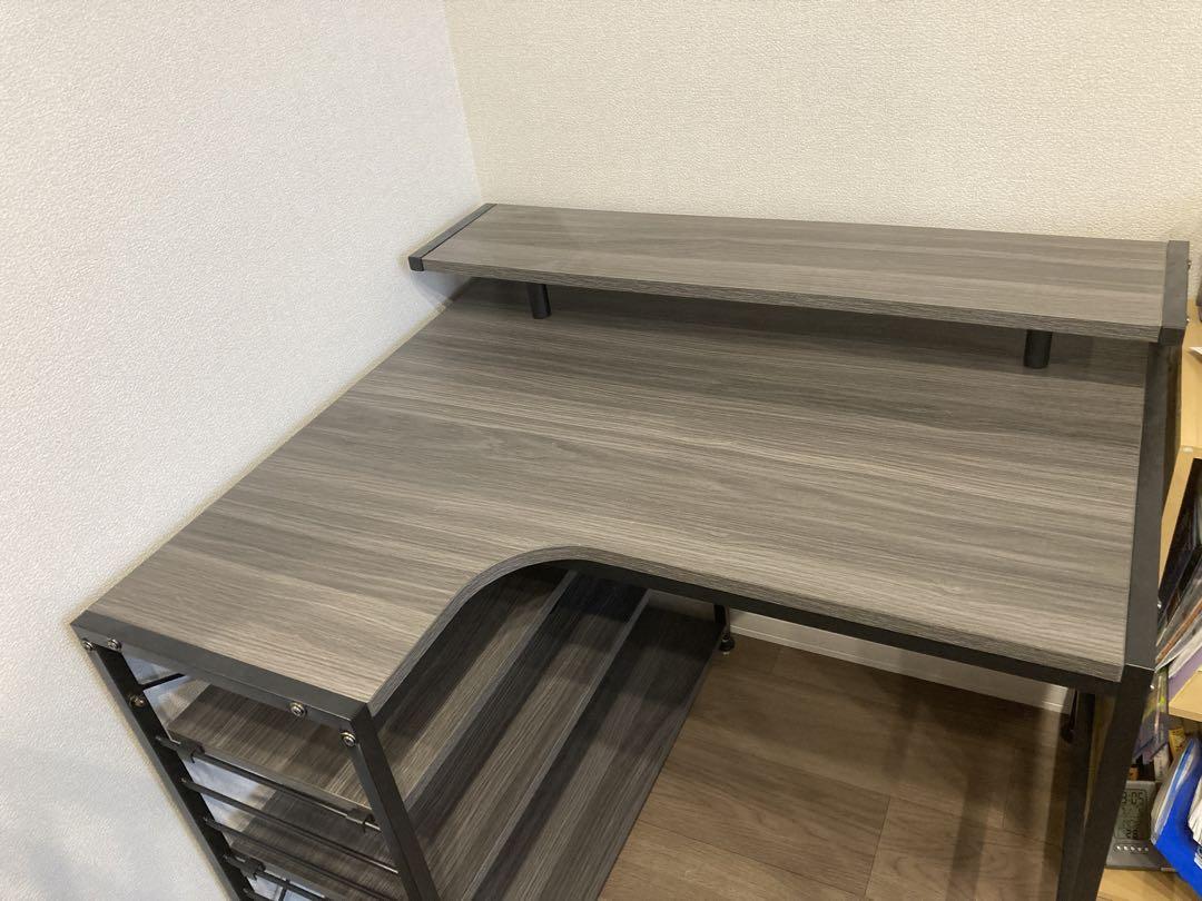 【引取限定】L字パソコンデスク　ワークデスク