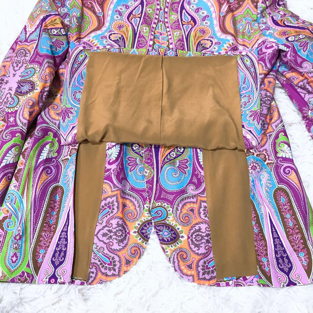 ETRO テーラードジャケット マルチカラー ETRO エトロ テーラードジャケット ペイズリー 総柄 マルチカラー 46
