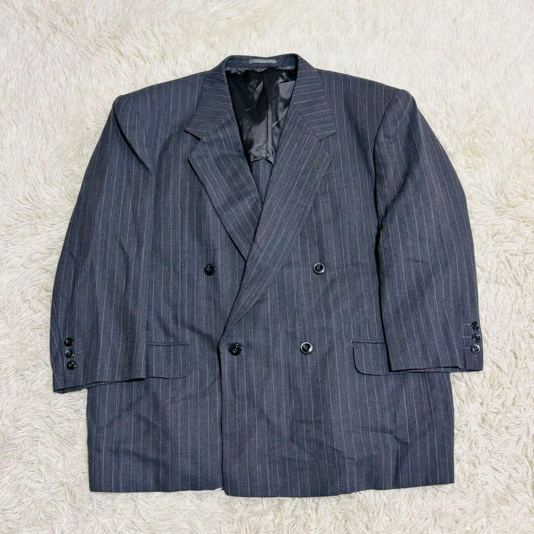 【大きいサイズ】DUNHILL ダンヒル スーツ ダブル セットアップ グレー 【大きいサイズ】DUNHILL ダンヒル スーツ ダブル セットアップ グレー