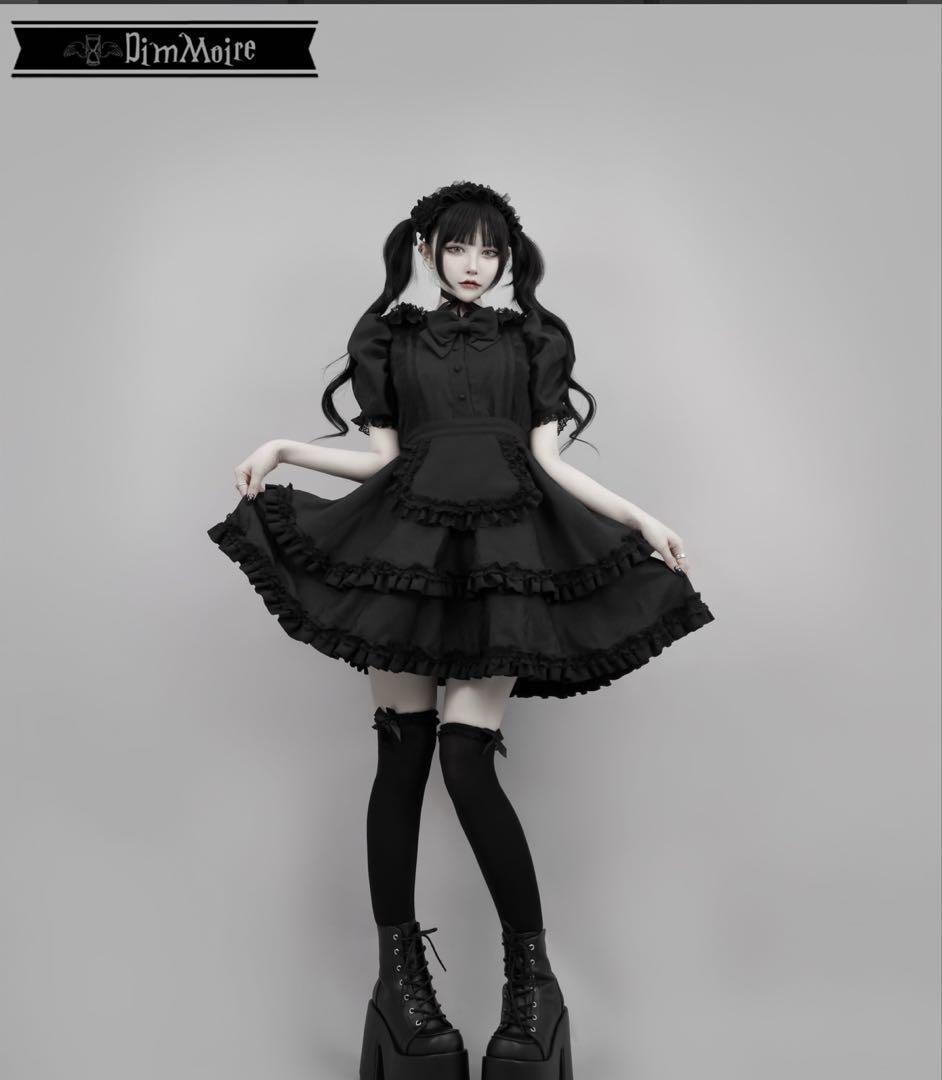 Lサイズ 正規品 新品 DimMoire 絶メイドワンピースII【Black