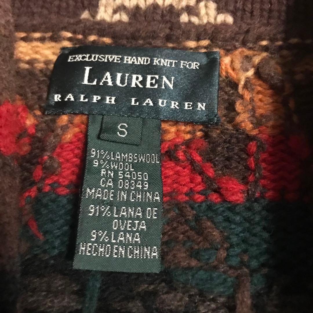 品質は非常に良い ラルフローレン ネイティブ柄ハンドニット