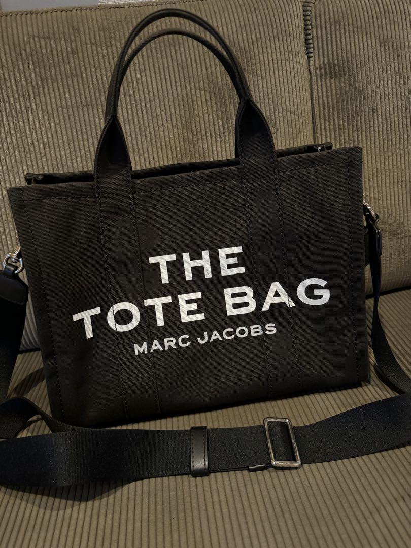 【人気美品】マークジェイコブス ザトートバッグ キャンパス ブラック ミディアム