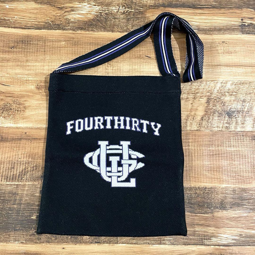 430 fourthirty バッグ ニットサコッシュ 黒
