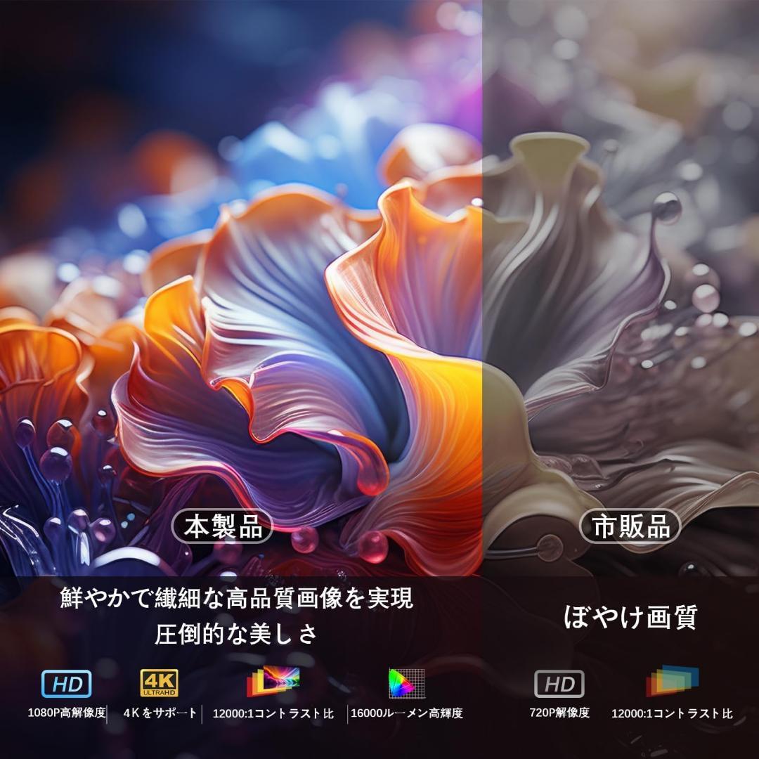 新品未使用❤Android TV搭載✨プロジェクター 小型 4K 天井投影