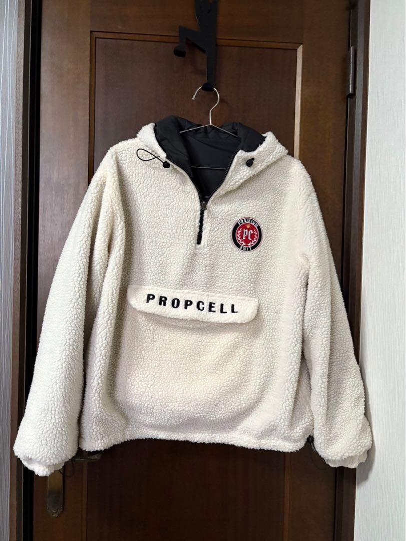 PROP CELL フリースジャケット ホワイトジャケット・アウター