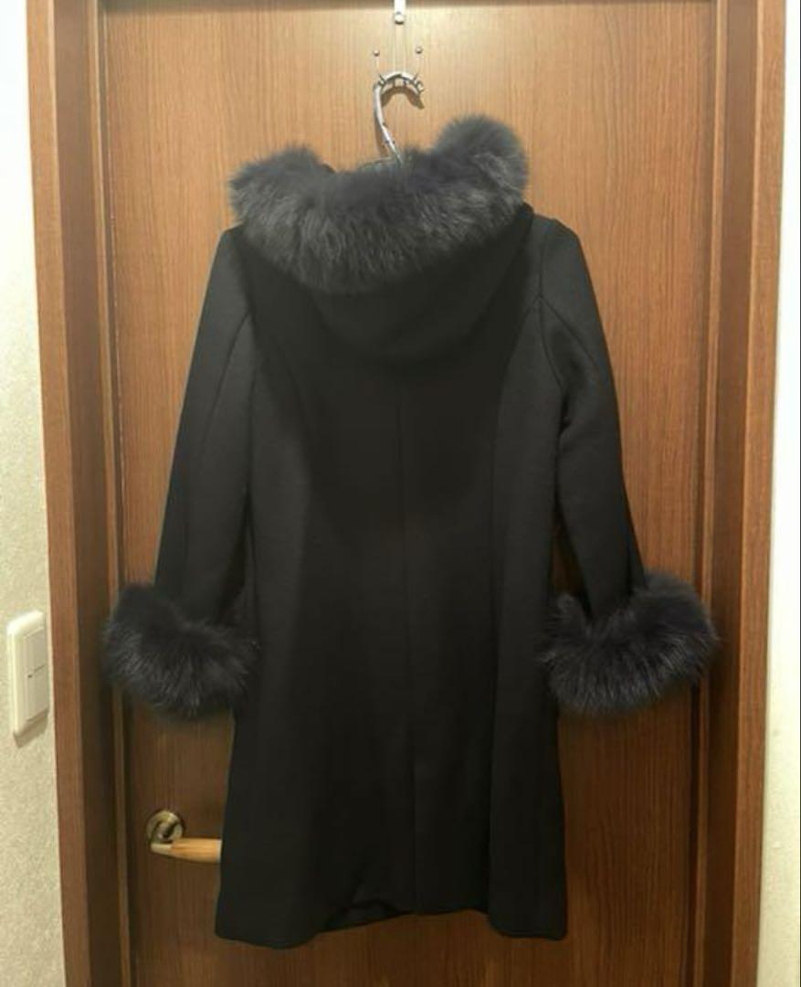 Noela ウールダッフルコート ネイビー