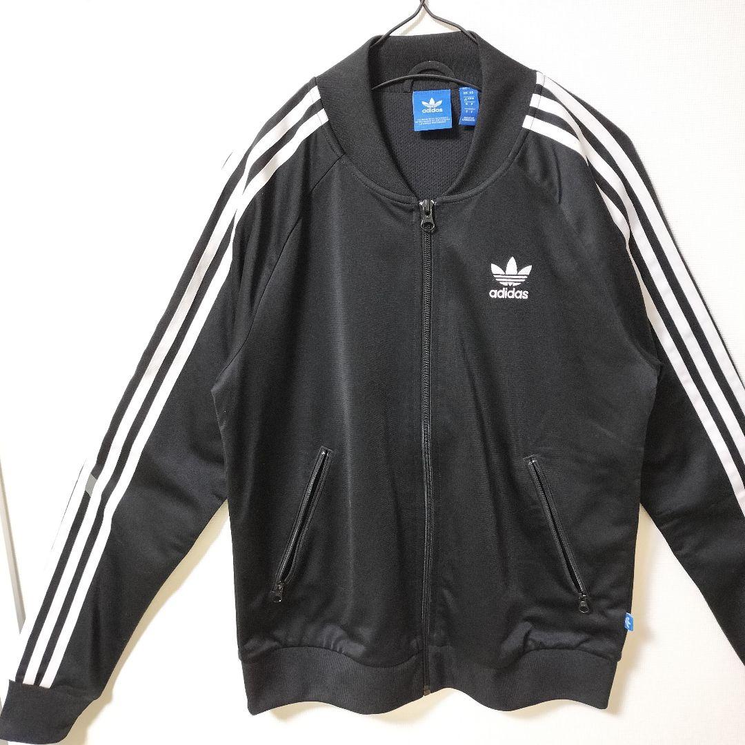 アディダス 黒 スーパースター トラックジャケット ジャージ あのちゃん 2XL アディダス 黒 スーパースター トラックジャケット ジャージ