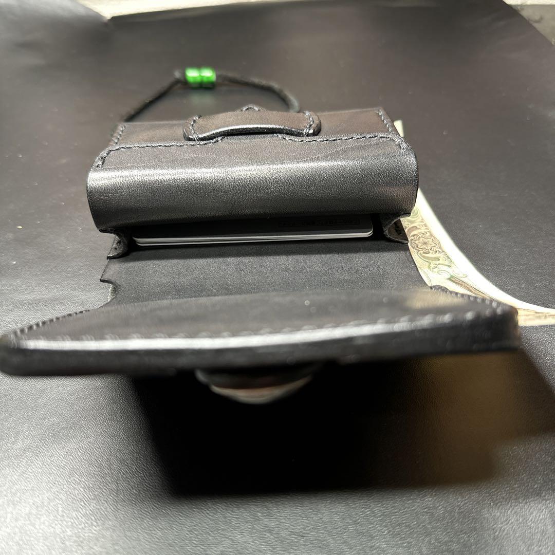 フル栃木レザー　コンパクトウォレット　赤タグ付き