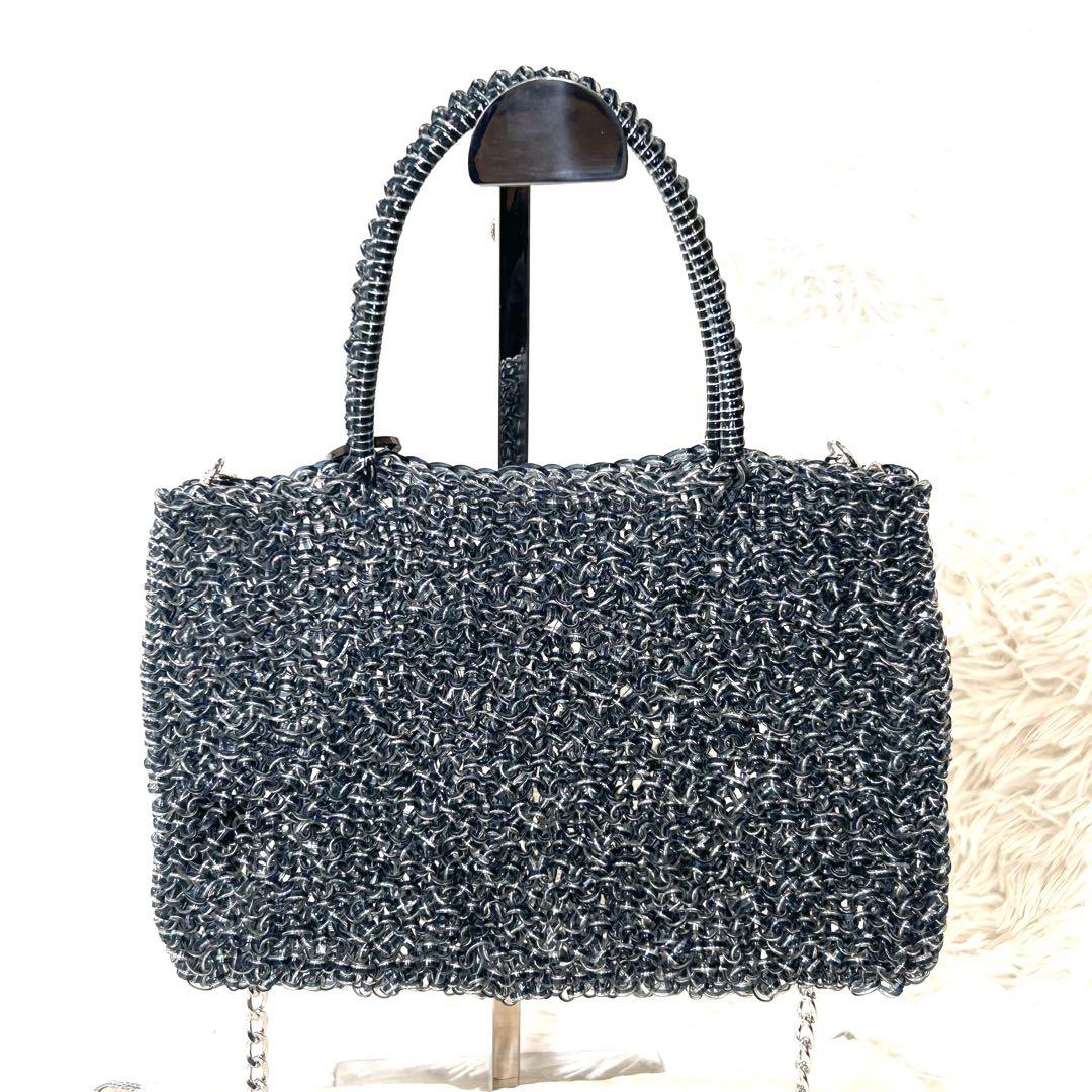 【美品】ANTEPRIMA アンテプリマ　ワイヤーバッグ　チェーン