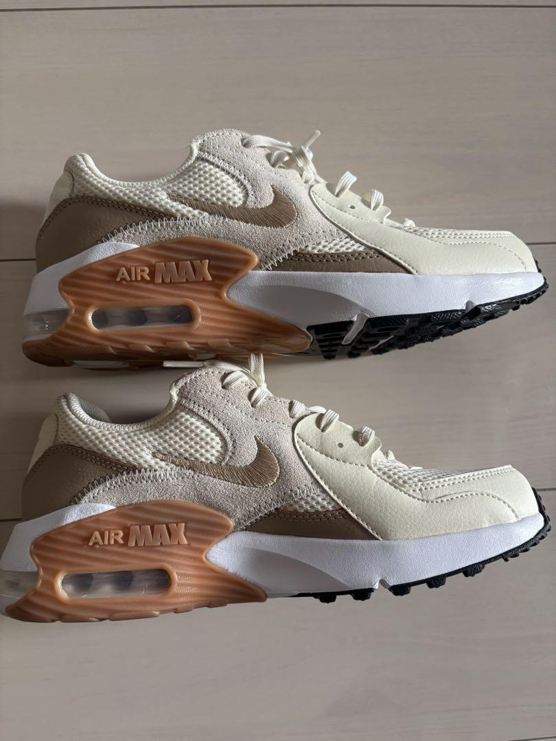 【美品】Nike Air Max エクシー クリーム×キャメル スニーカー