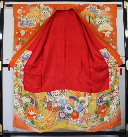 三ツ紋　振袖　十三参り　中古　送料込み