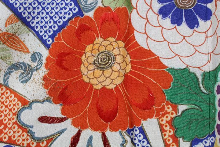 三ツ紋　振袖　十三参り　中古　送料込み