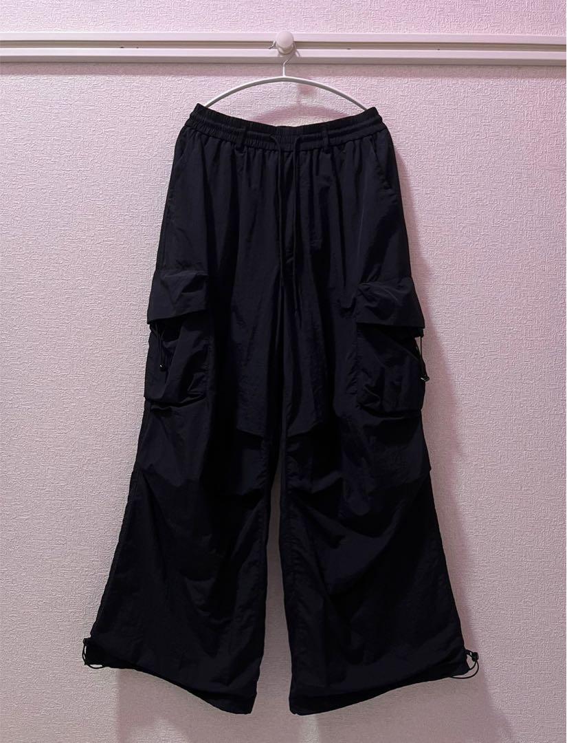 m.p studios ワイドシルエットナイロンカーゴパンツ 24ss 画像8