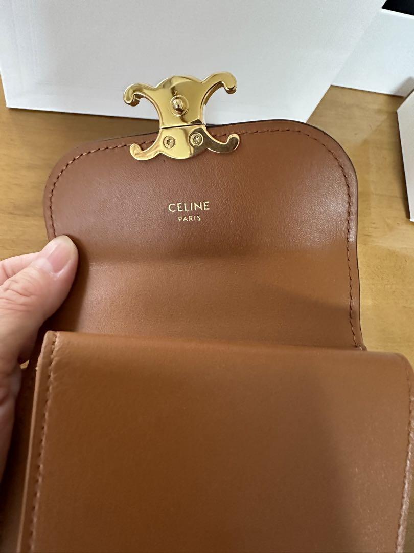 【週末限定お値下げ】CELINE  セリーヌ　正規品　トリオンフ　三つ折り　財布