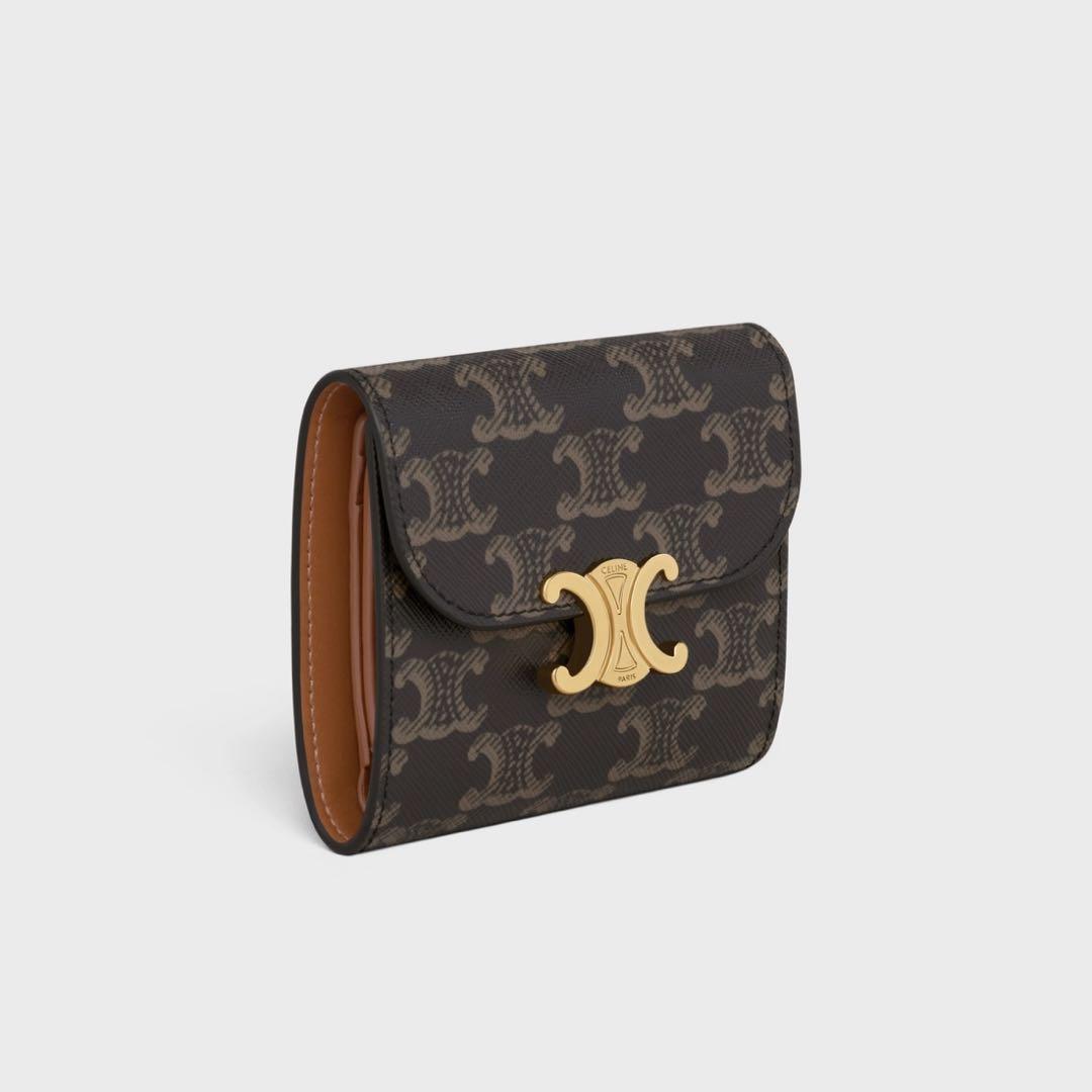 【週末限定お値下げ】CELINE  セリーヌ　正規品　トリオンフ　三つ折り　財布