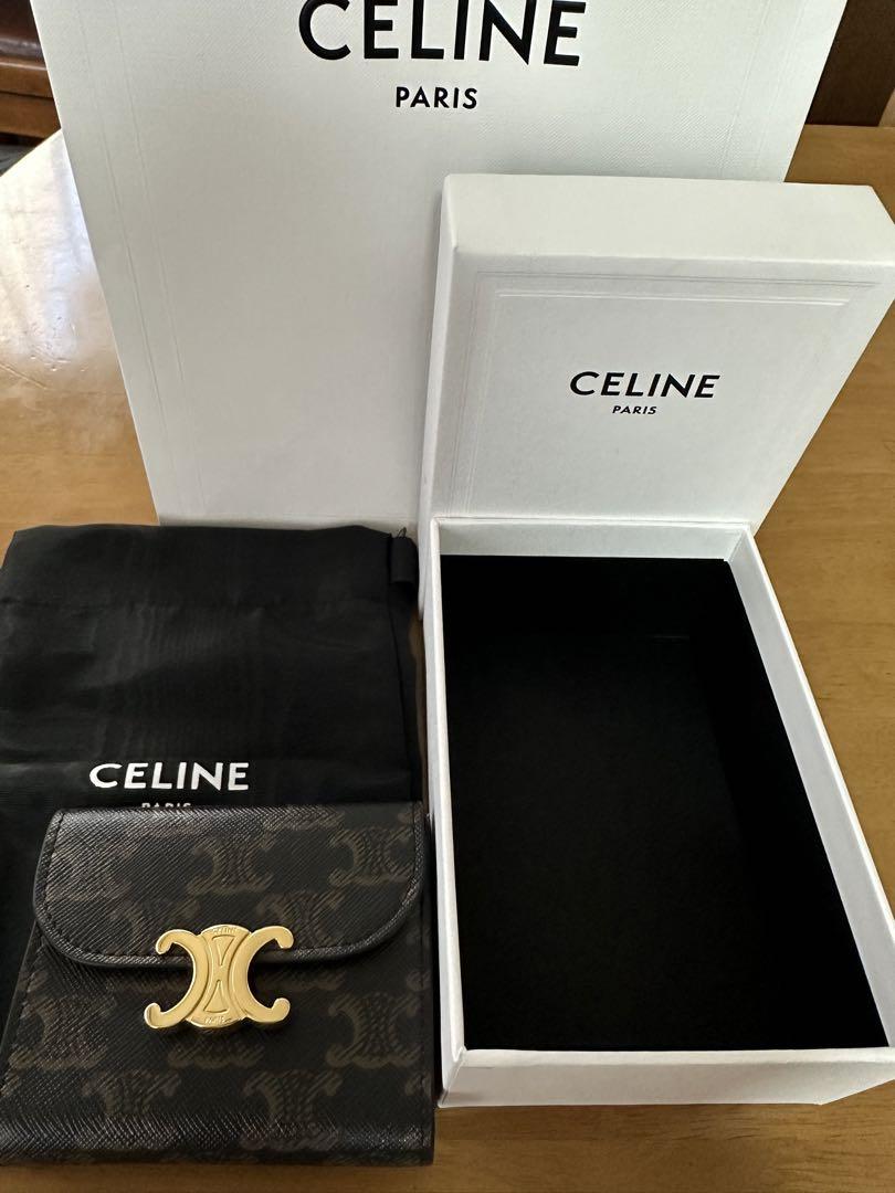 【週末限定お値下げ】CELINE  セリーヌ　正規品　トリオンフ　三つ折り　財布