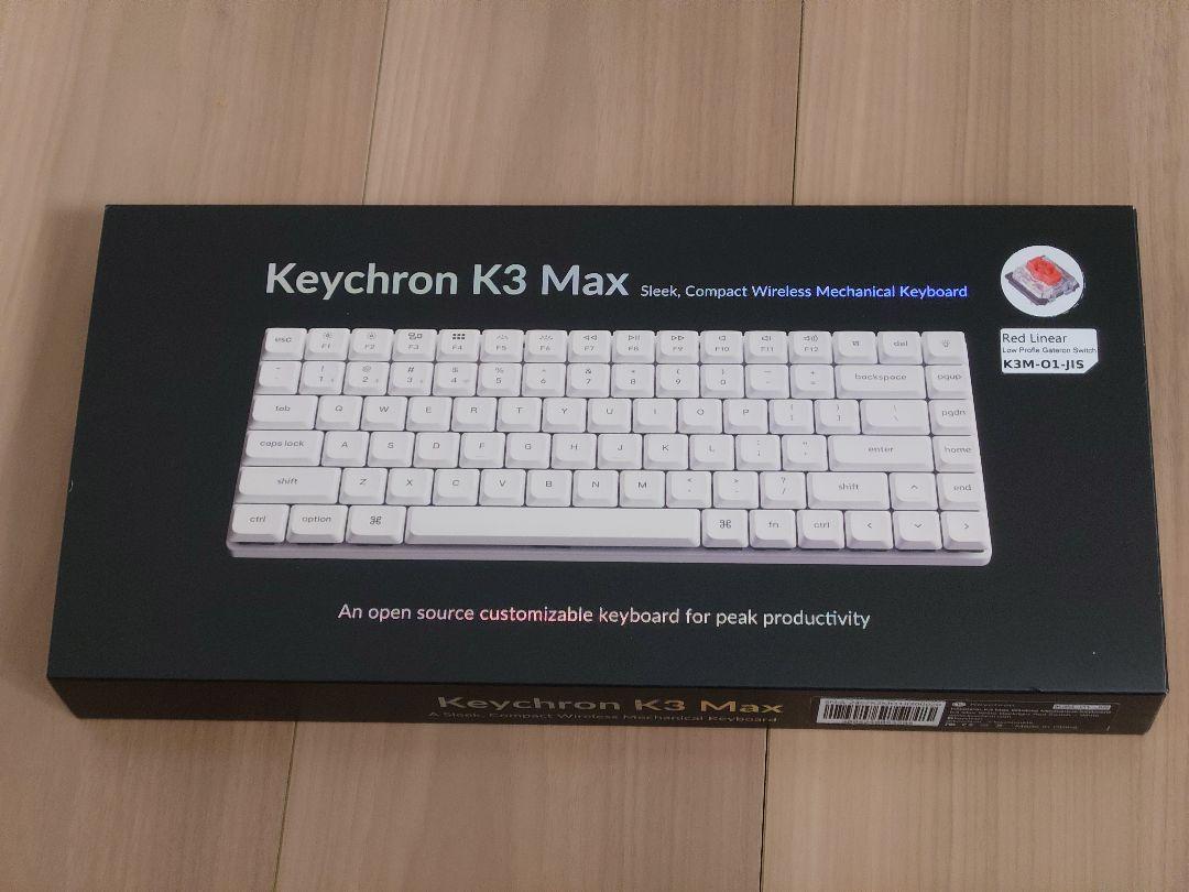 Keychron K3 Max QMK/VIA 日本語配列 赤軸