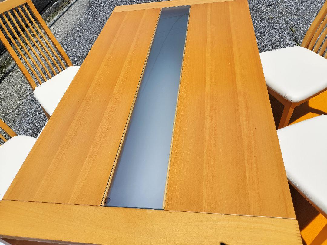 ダイニングテーブルセット　椅子4脚　リペア品