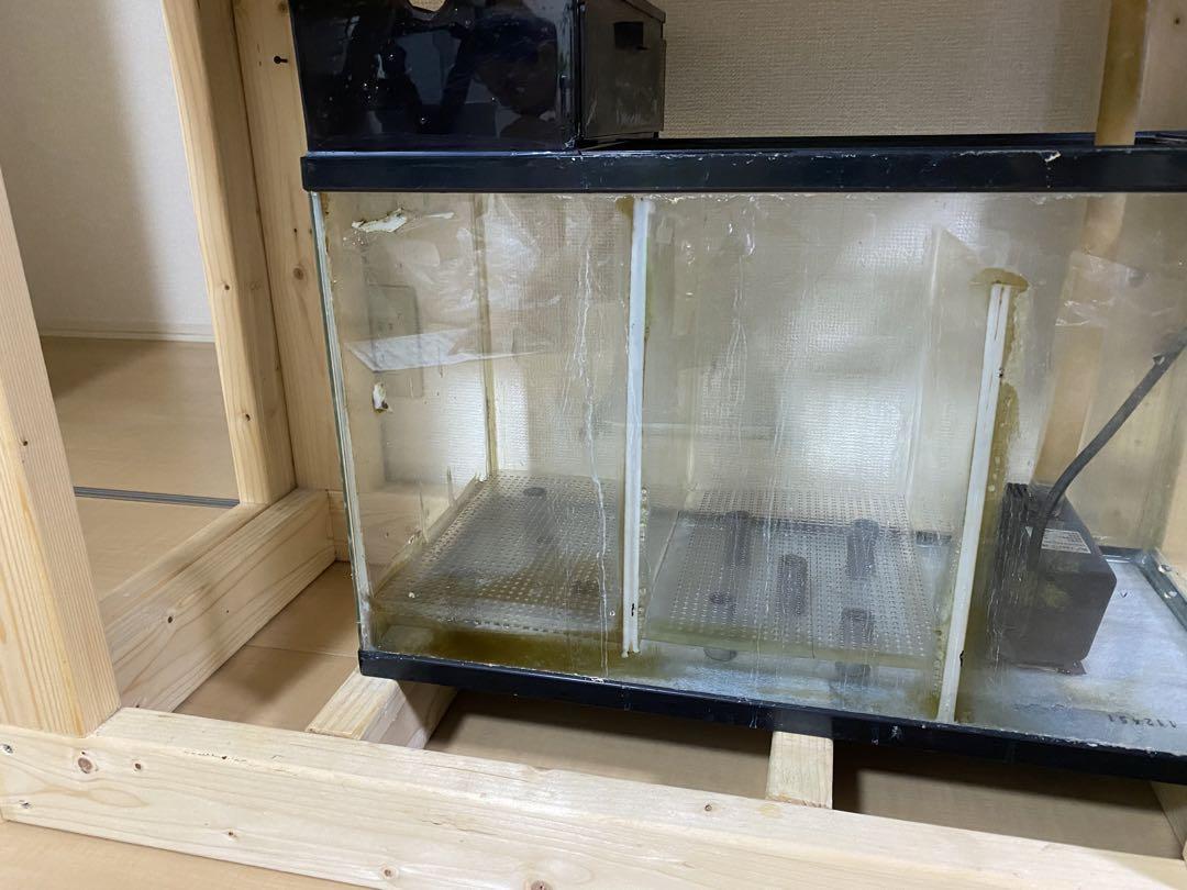 引き取り限定　90cmオーバーフロー水槽 セット売り Yahoo!オークション - 【引き取り限定】 90cm オーバーフロー