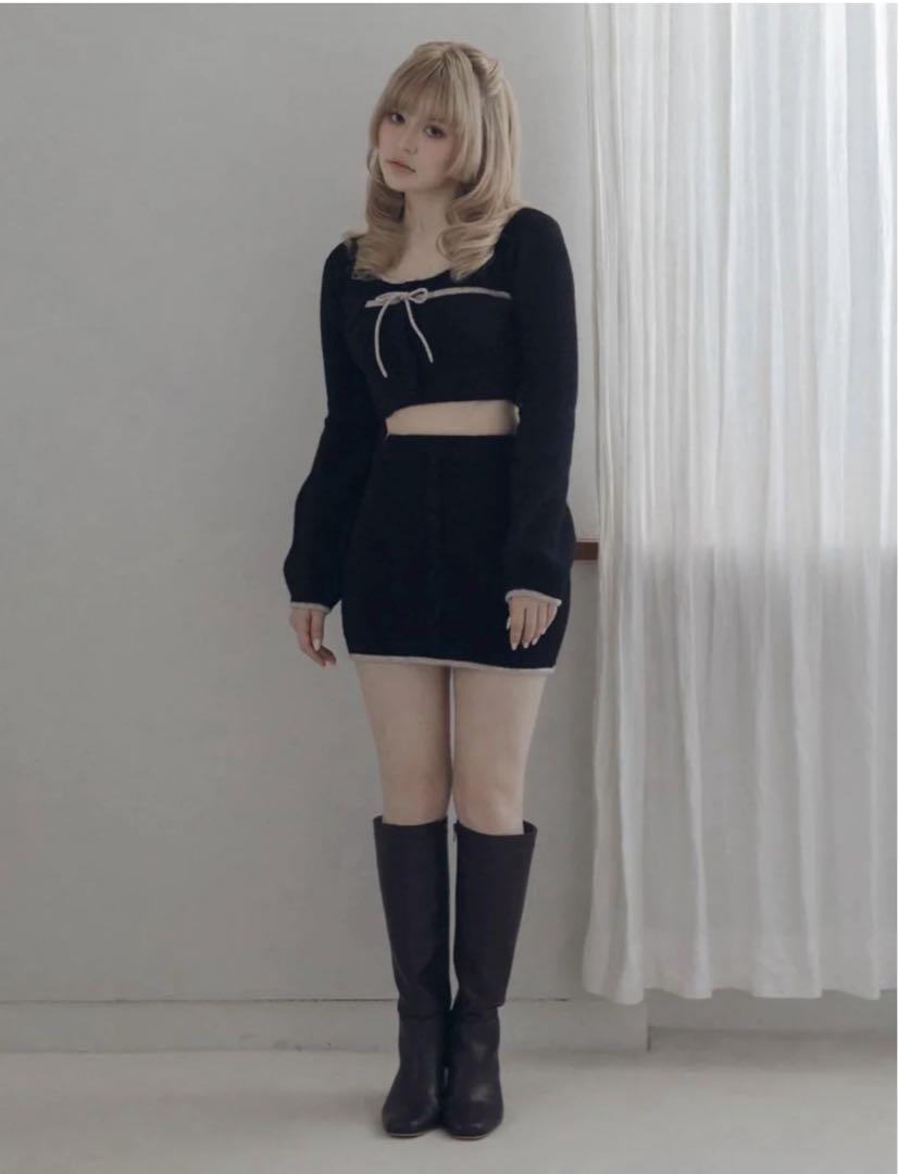 Andmary-abbie knit skirt size F 今ならほぼ即納！ - その他