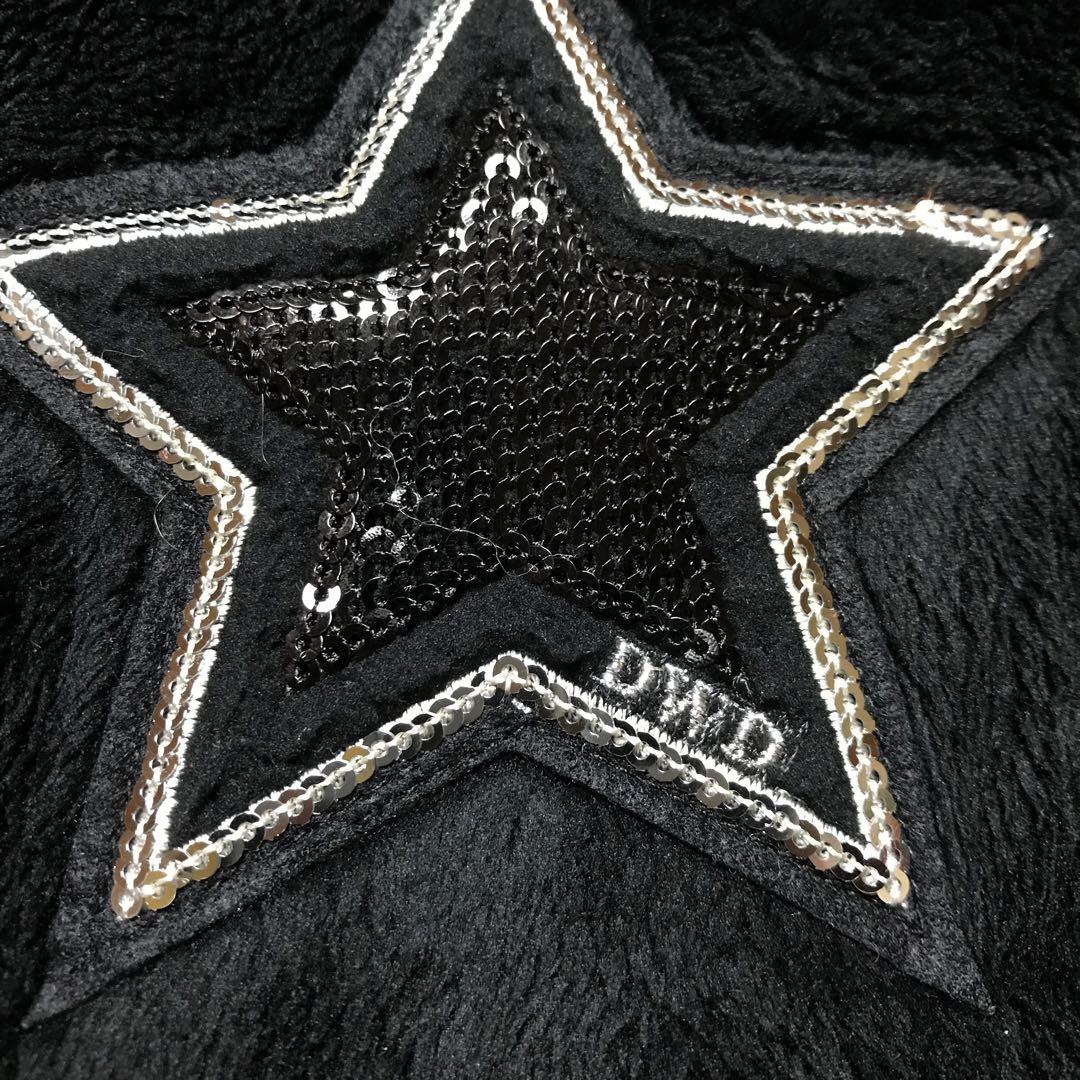 DANCEWITHDRAGON 半袖 ボア フリース ジャケット 星 月 柄