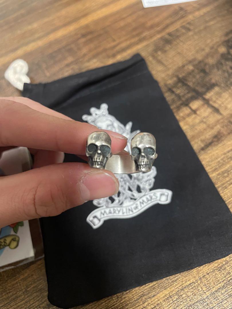 アクセサリー Marylin of Mars Double Skulls Ring
