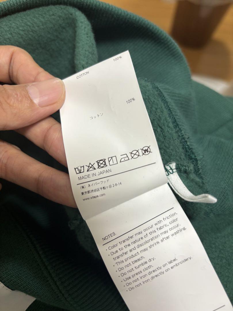 WTAPS トレーナー 緑色 WTVUA