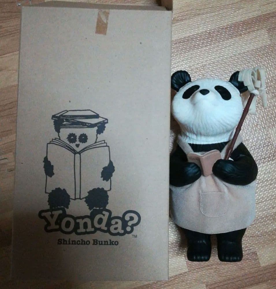 レア希少非売品新潮文庫ヨンダパンダ置物ドール人形Yonda?パンダ雑貨書店員