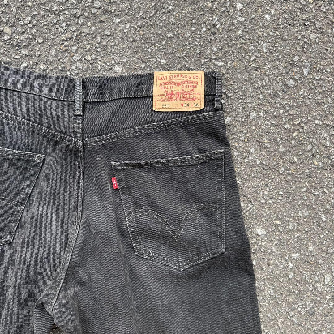 LEVI’S 550 ブラック 実数W34 L31
