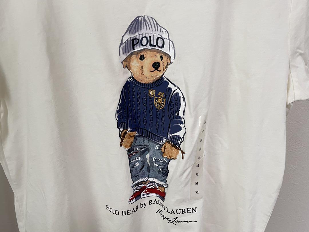 ラルフローレン ポロベアTシャツ M ホワイト ニット帽 - メルカリ