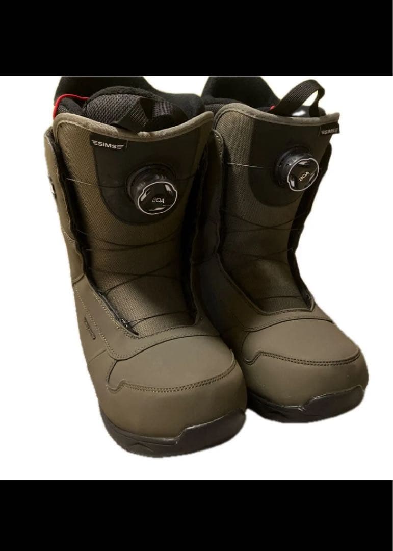 SIMS BOA スノーボードブーツ オリーブグリーン ユニセックス 25cm目立った傷や汚れなし