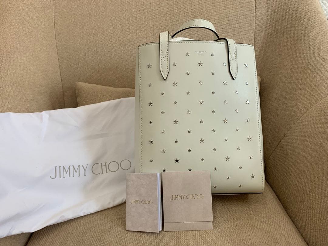 正規品 希少！ 新品未使用 JIMMY CHOO バッグ ハンド ホワイト