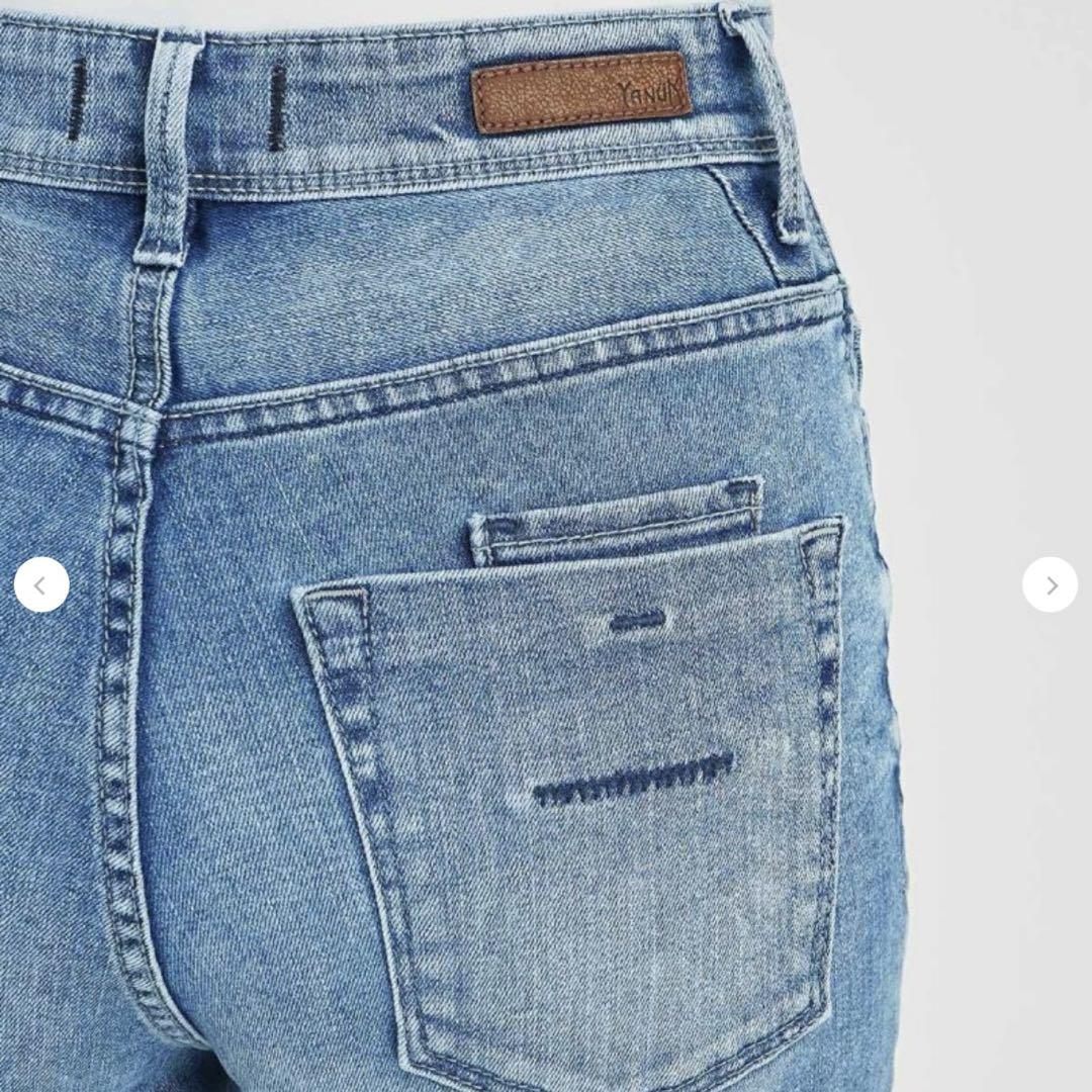 YANUK ブーツカットデニムパンツ
