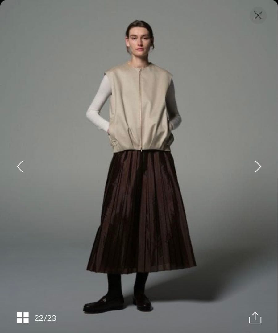 DRAWER PRE2 タフタプリーツスカートM Drawer