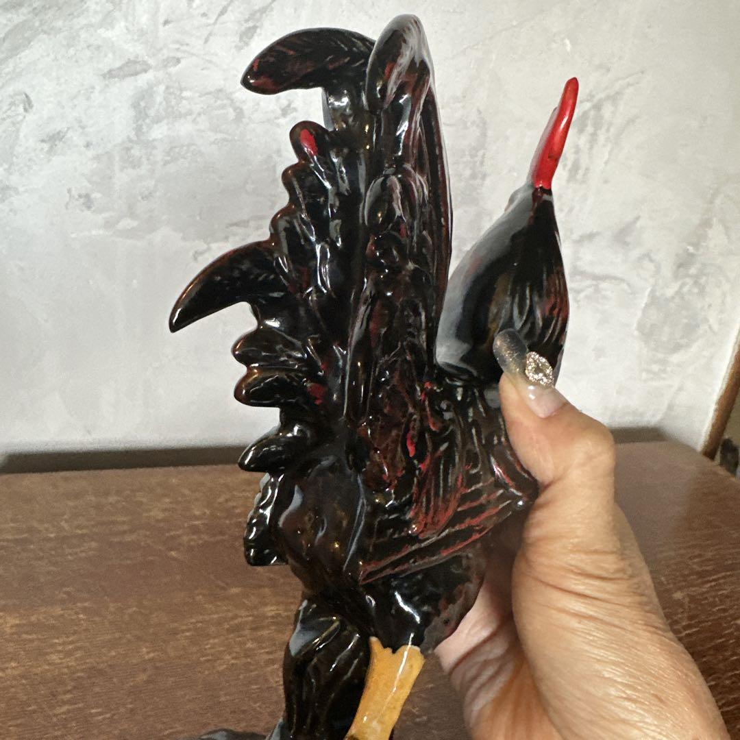 とっても素敵‼️ニワトリオブジェ　陶器置物　ヴィンテージ