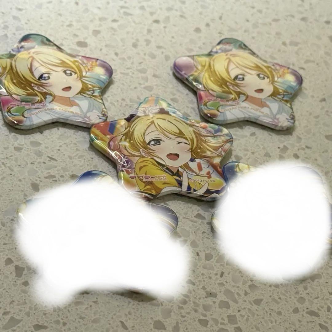 絢瀬絵里 ラブライブ μ's アトレ ポップアップ 星型缶バッジ