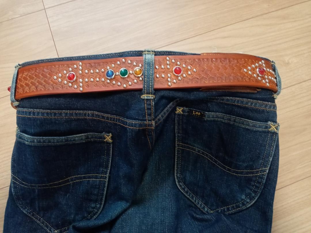 34インチ 1930s復刻 スタッズベルト ウエスタン ビンテージ ロカビリー