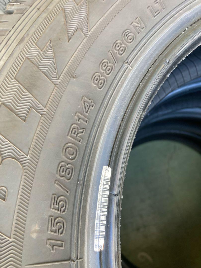 ④  155／80R14   88／86N   ブリヂストン　スタッドレス