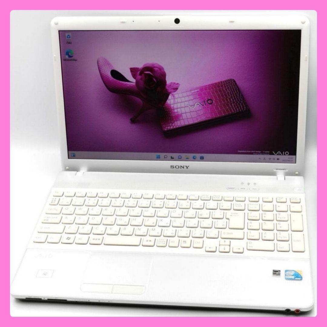 クリスタルホワイト✨ Windows11 VAIO 高速SSD リモートワーク