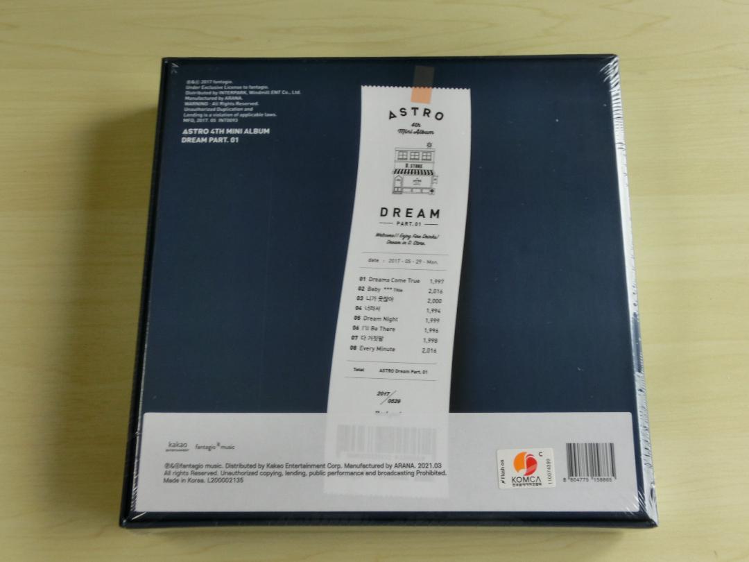 ASTRO アストロ Dream.01 2枚セット 新品未開封 ASTRO アストロ Dream Part.01 アルバム トレカ 新品 未開封