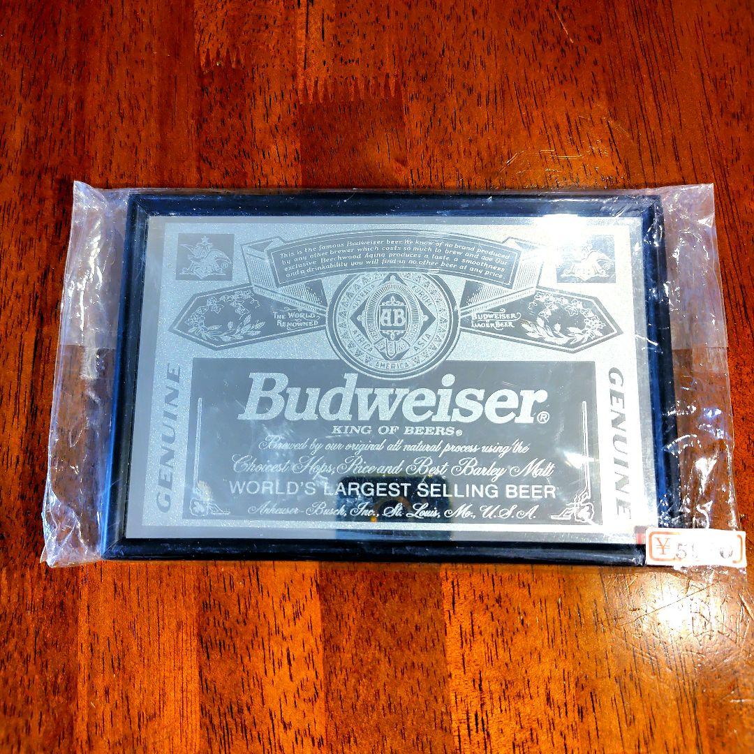 Budweiser Pub Miror バドワイザー パブミラー デッドストック