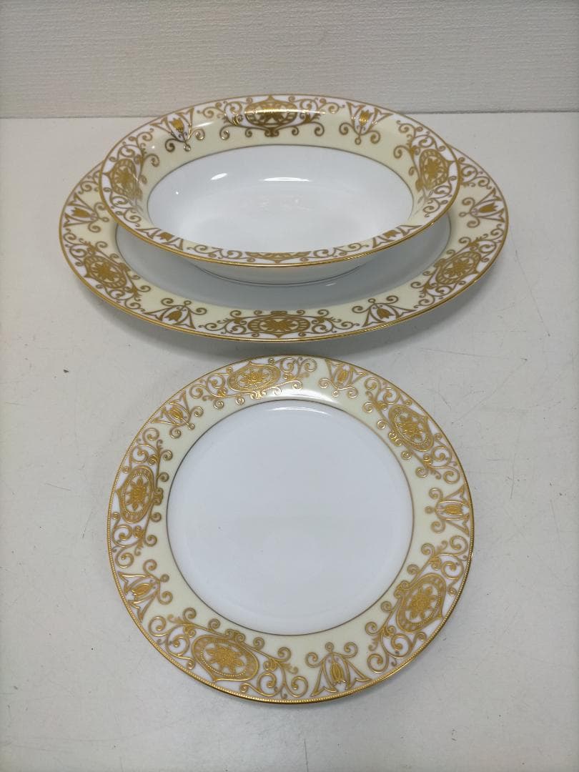 【送料無料】オールドノリタケ No.175 金彩 プレート3枚セット251016