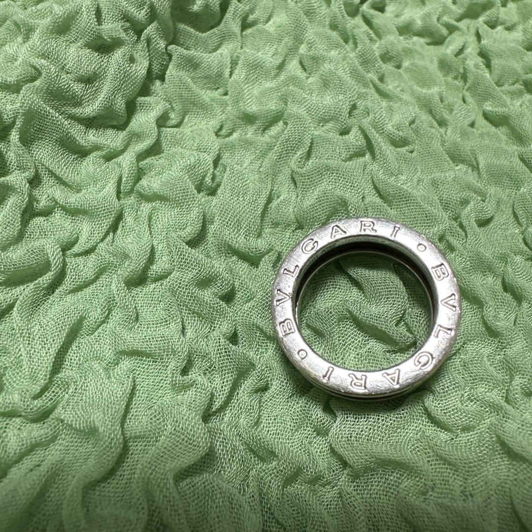 BVLGARI ロゴ入りシルバーリング
