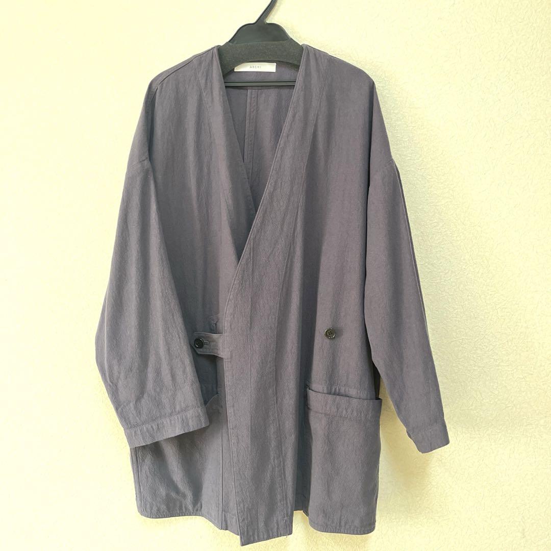 archi　ORGANIC TWILL TAB JACKET Archi ORGANIC TWILL TAB JACKET PLUM レディース