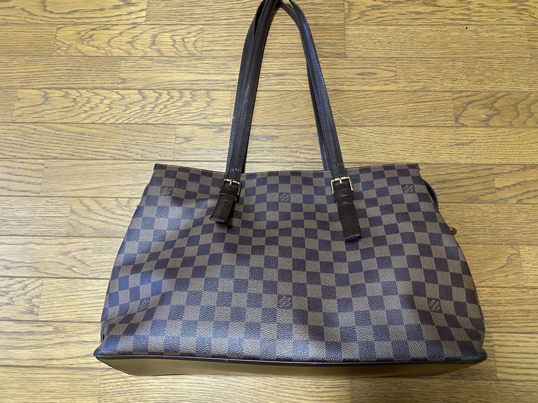 ルイヴィトン チェルシー ダミエ トートバッグ ショルダーバッグ ブラウン N2