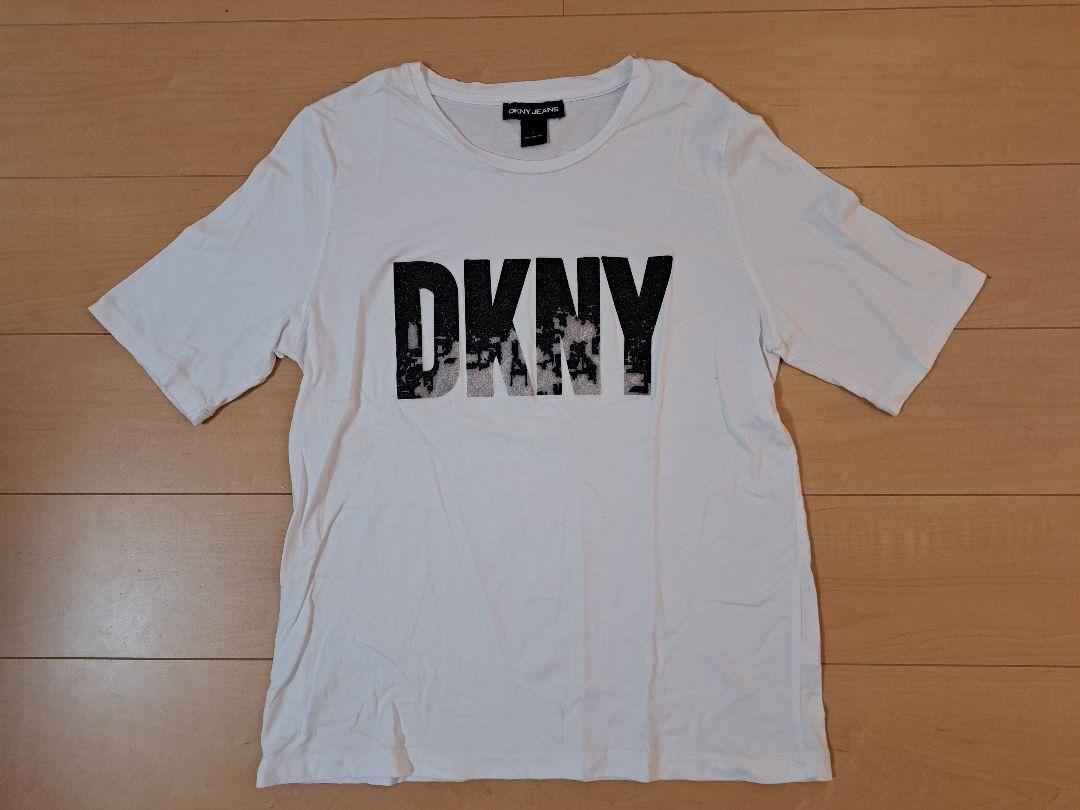 DKNY jeans ベロア Tシャツ ピチT 半袖 ダナキャラン レディース