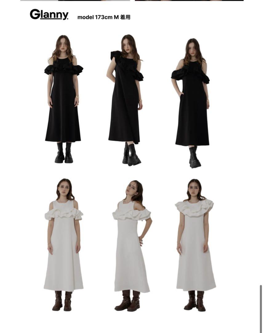 glanny 完売品　オフショルワンピース　Sサイズ　ブラック