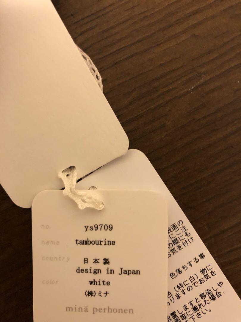 ミナペルホネン ミニバック タンバリン ネイビー