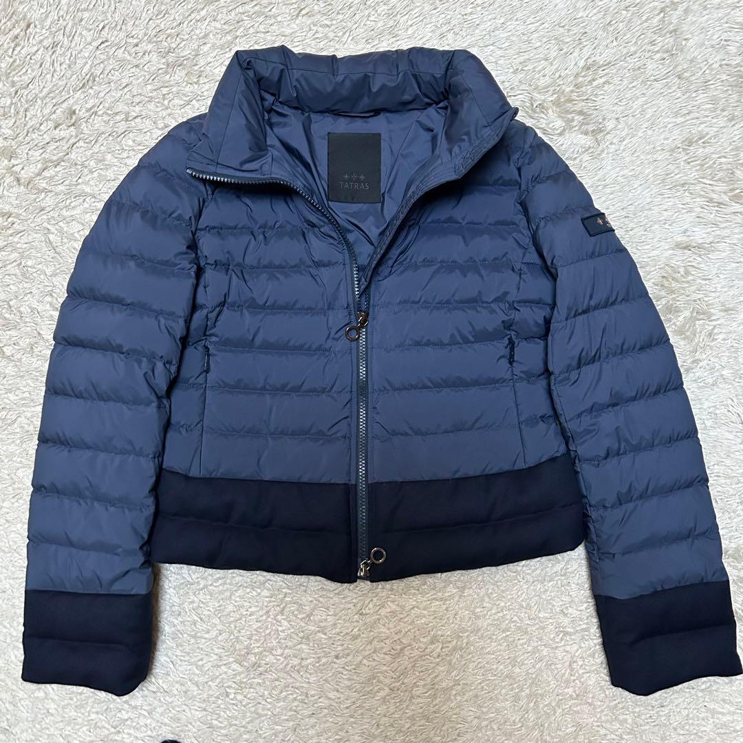 未使用級 タトラス ヴァレナ ネイビー ダウンジャケット ショート丈